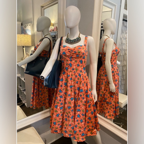 Mary Blair by Pinup Couture retro butterfly dress size Small - Picture 1 of 2